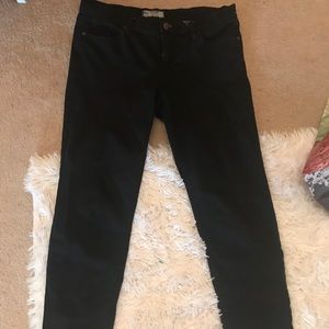 Black free people roller crop skinny jeans